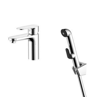 Смеситель для раковины с гигиеническим душем Aquatek Ника AQ1812CR хром